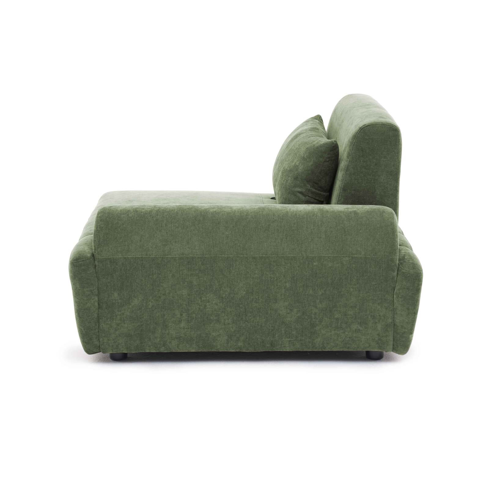 Fauteuil gauche pour canapé modulable en tissu avec coussin