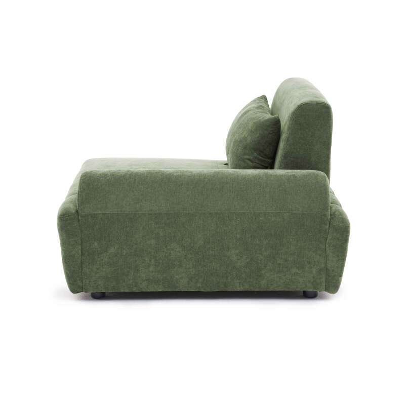 Fauteuil gauche pour canapé modulable en tissu avec coussin (4/8)