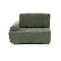 Fauteuil gauche pour canapé modulable en tissu avec coussin