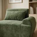 Fauteuil gauche pour canapé modulable en tissu avec coussin