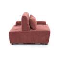 Fauteuil gauche pour canapé modulable en tissu avec coussin