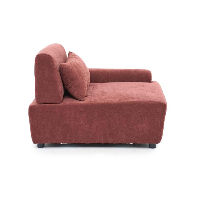 Fauteuil gauche pour canapé modulable en tissu avec coussin (4/7)