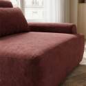 Fauteuil gauche pour canapé modulable en tissu avec coussin
