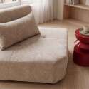 Fauteuil d'angle pour canapé modulable en tissu avec coussin