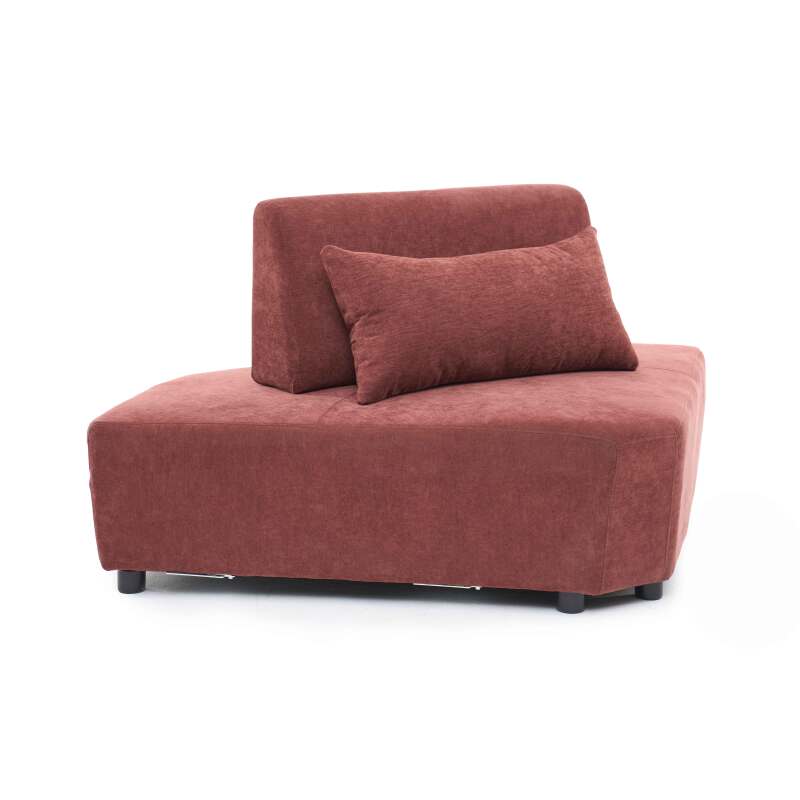 Fauteuil d'angle pour canapé modulable en tissu avec coussin (4/8)
