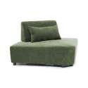 Fauteuil d'angle pour canapé modulable en tissu avec coussin