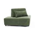 Fauteuil d'angle pour canapé modulable en tissu avec coussin