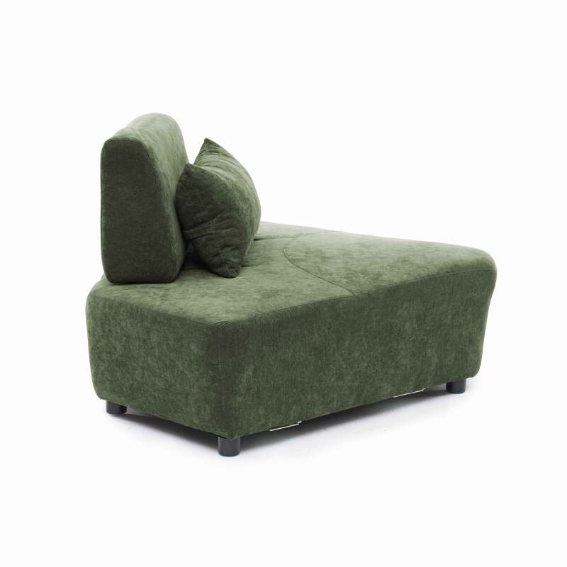Fauteuil d'angle pour canapé modulable en tissu avec coussin (5/8)