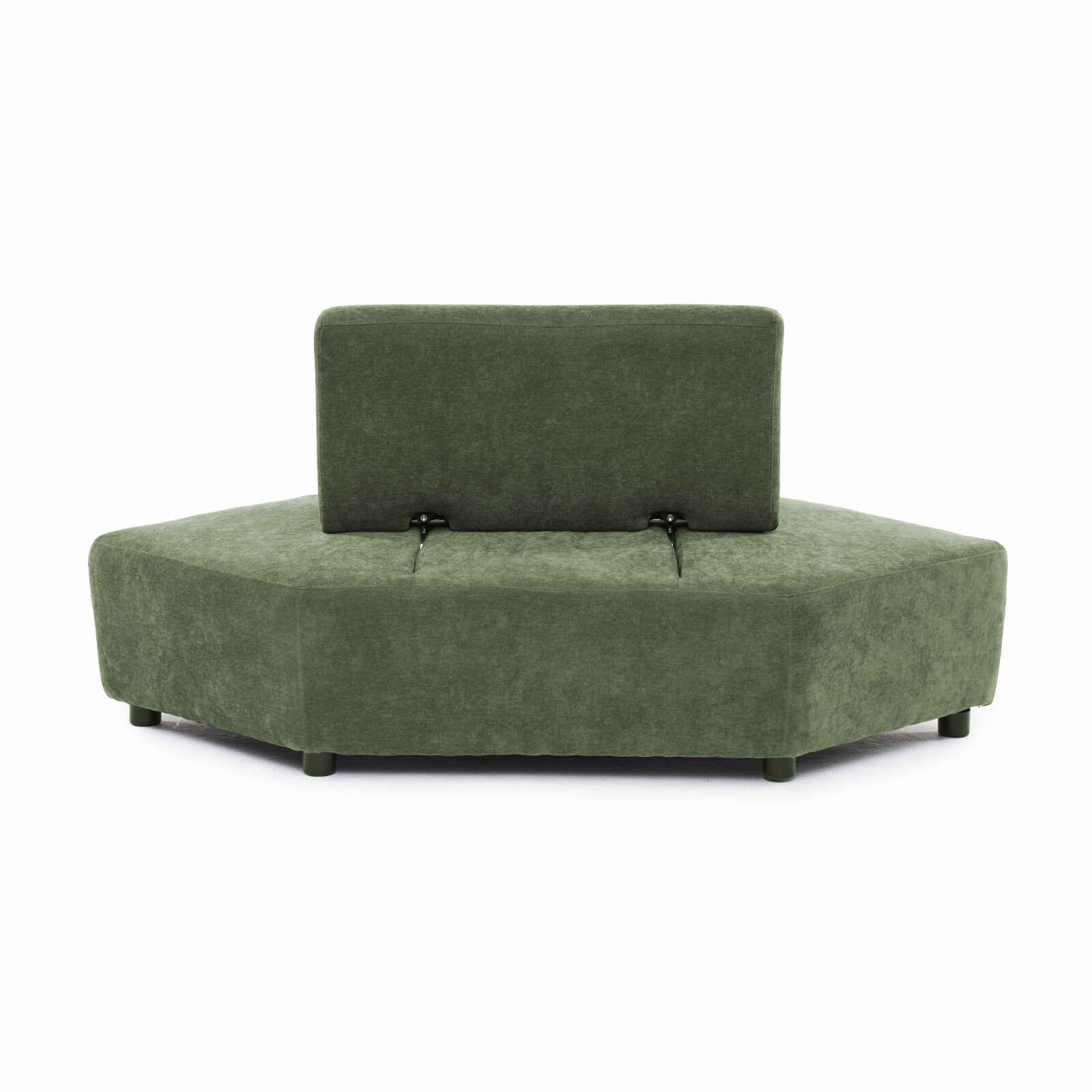 Fauteuil d'angle pour canapé modulable en tissu avec coussin
