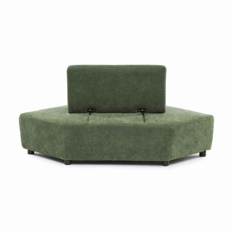 Fauteuil d'angle pour canapé modulable en tissu avec coussin (7/8)