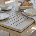 Table de jardin extensible en aluminium 180/240x90 cm et 8 chaises en textilène