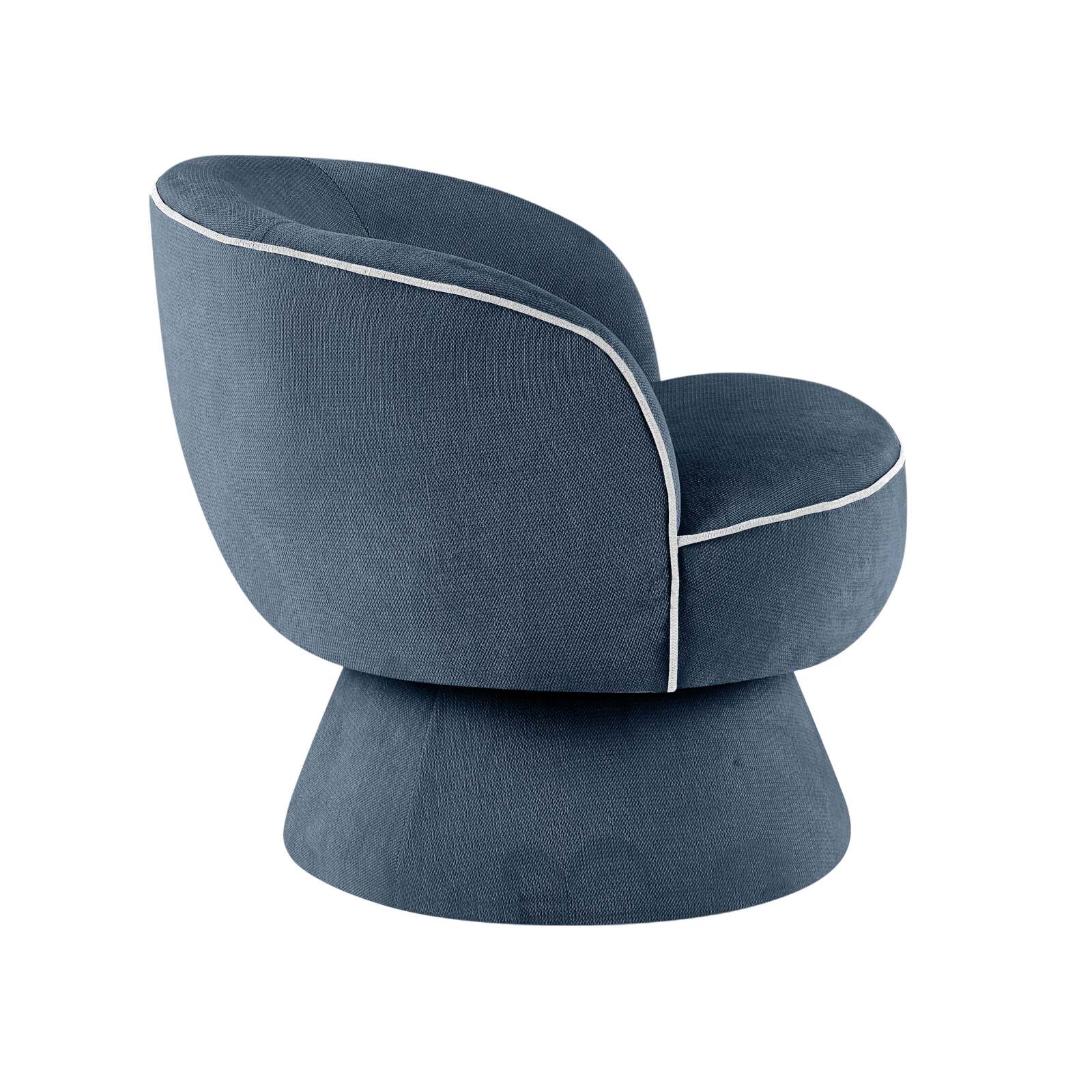 Fauteuil pivotant en tissu