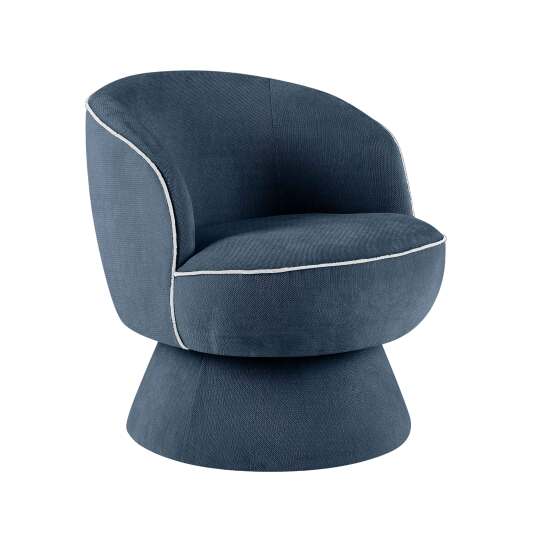 Fauteuil pivotant en tissu | Oviala