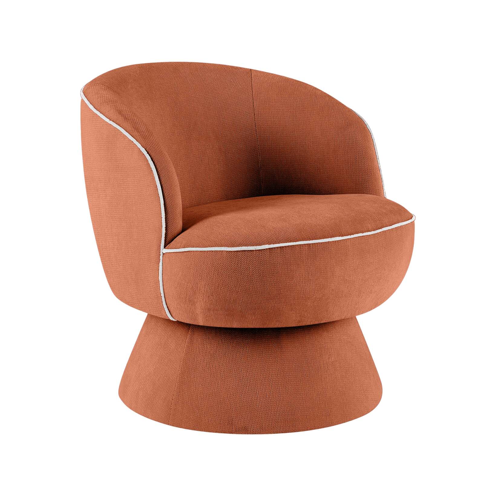 Fauteuil pivotant en tissu