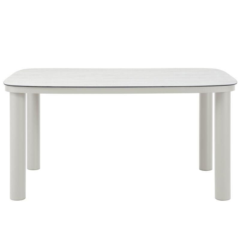 Table de jardin structure en aluminium 6 personnes 150x90 cm (4/7)
