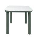 Table de jardin structure en aluminium 6 personnes 150x90 cm
