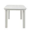 Table de jardin structure en aluminium 6 personnes 150x90 cm