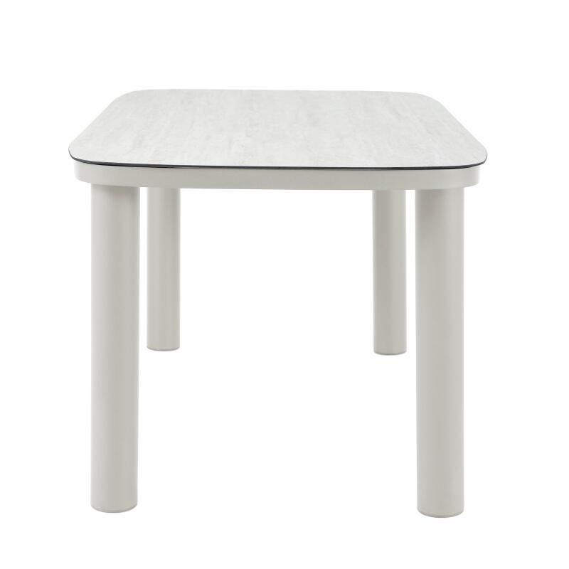 Table de jardin structure en aluminium 6 personnes 150x90 cm (5/7)