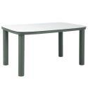 Table de jardin structure en aluminium 6 personnes 150x90 cm