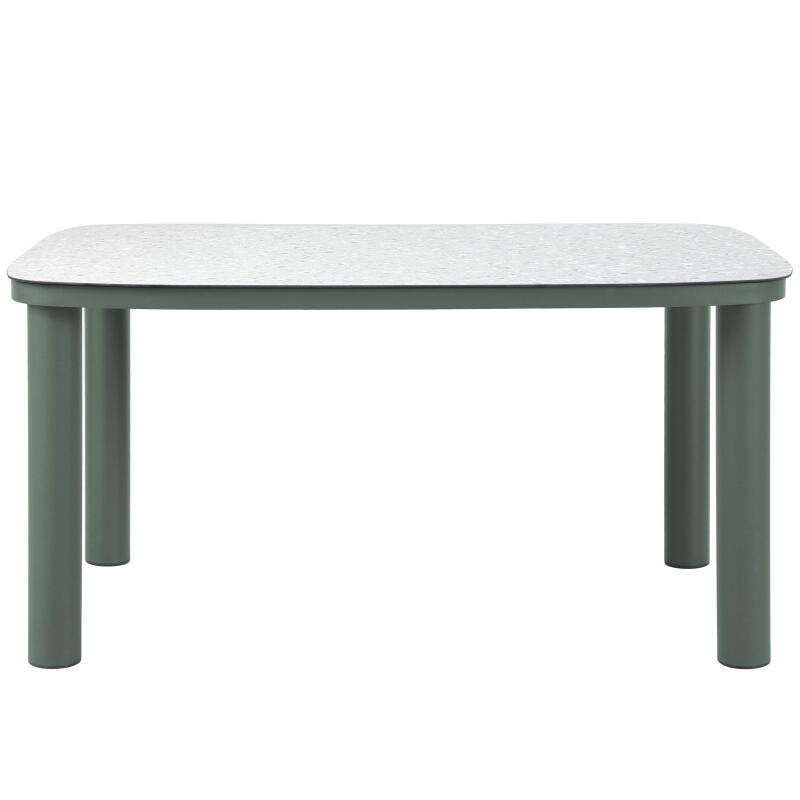 Table de jardin structure en aluminium 6 personnes 150x90 cm (5/7)
