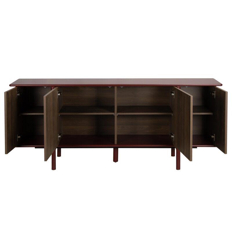 Buffet effet bois 4 portes 180 cm (5/7)