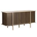 Buffet effet bois 4 portes 180 cm