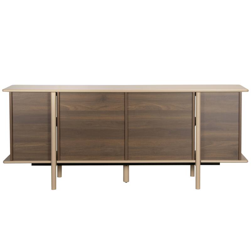Buffet effet bois 4 portes 180 cm (6/7)