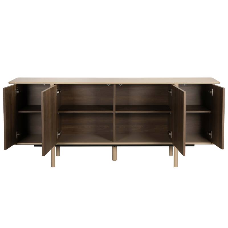 Buffet effet bois 4 portes 180 cm (5/7)