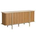 Buffet effet bois 4 portes 180 cm