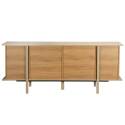 Buffet effet bois 4 portes 180 cm