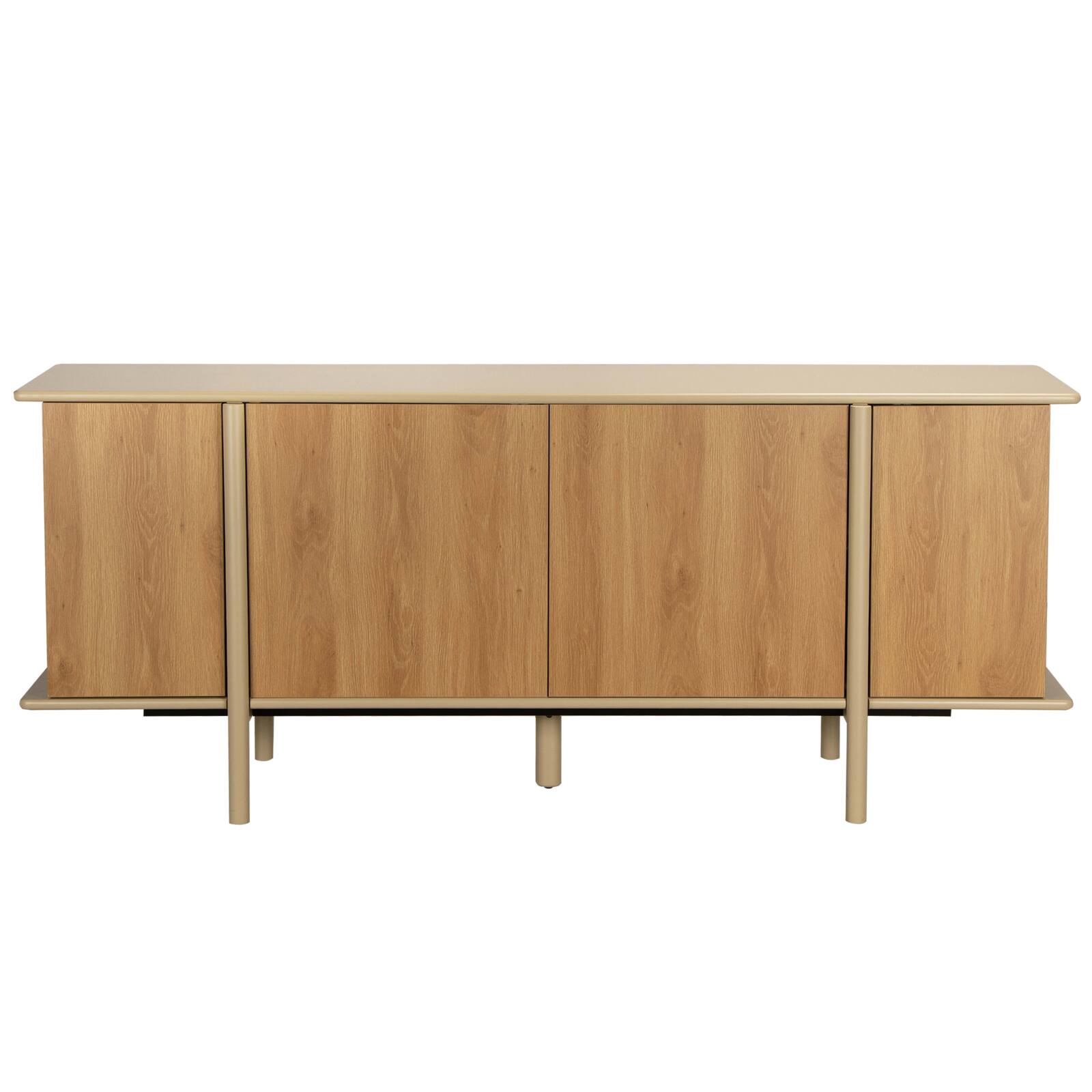 Buffet effet bois 4 portes 180 cm