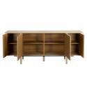Buffet effet bois 4 portes 180 cm