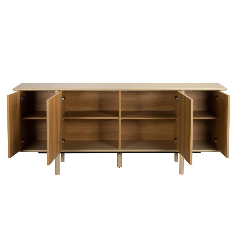 Buffet effet bois 4 portes 180 cm (5/7)