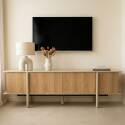 Meuble TV effet bois 180 cm