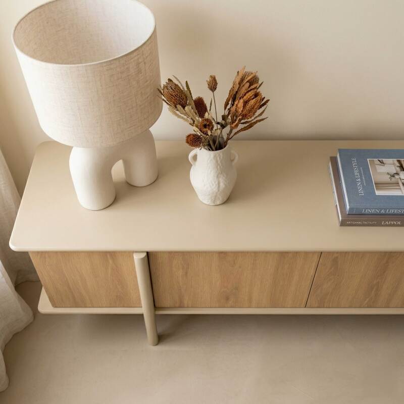 Meuble TV effet bois 180 cm (3/7)