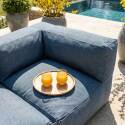 Salon de jardin modulable 2 places avec 2 fauteuils d'angle