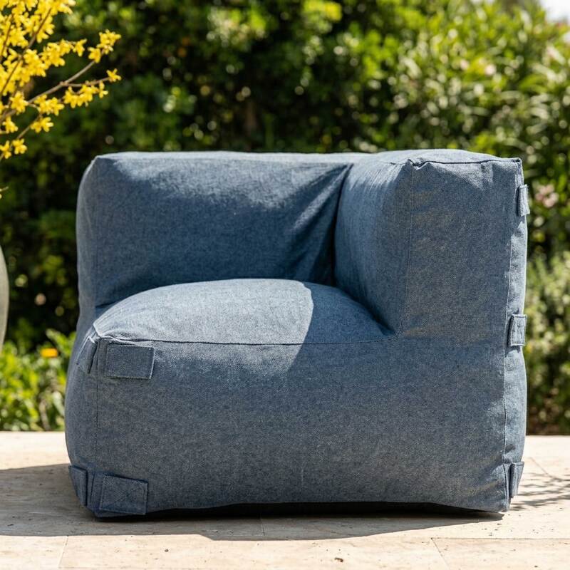 Salon de jardin modulable 2 places avec 2 fauteuils d'angle (4/7)