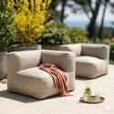 Salon de jardin modulable 2 places avec 2 fauteuils d'angle