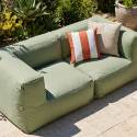 Salon de jardin modulable 2 places avec 2 fauteuils d'angle