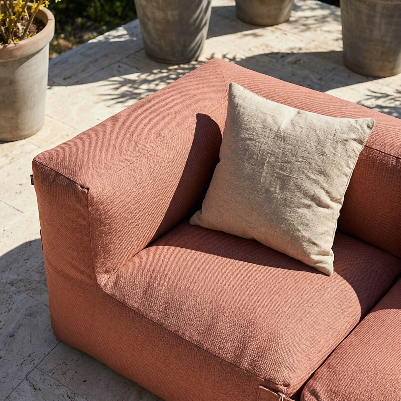 Salon de jardin modulable 2 places avec 2 fauteuils d'angle