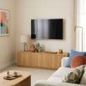 Meuble TV effet bois 150 cm