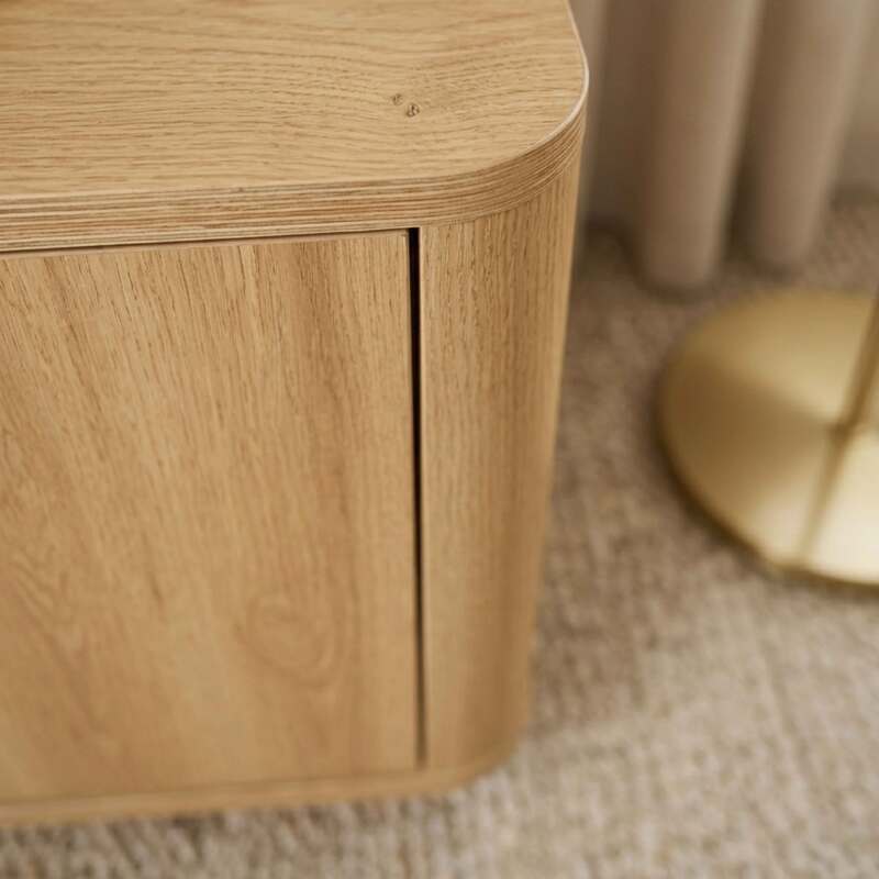 Meuble TV effet bois 150 cm (3/9)