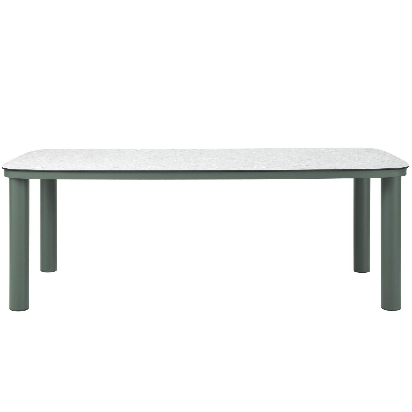 Table de jardin structure en aluminium 8 personnes 213x90 cm