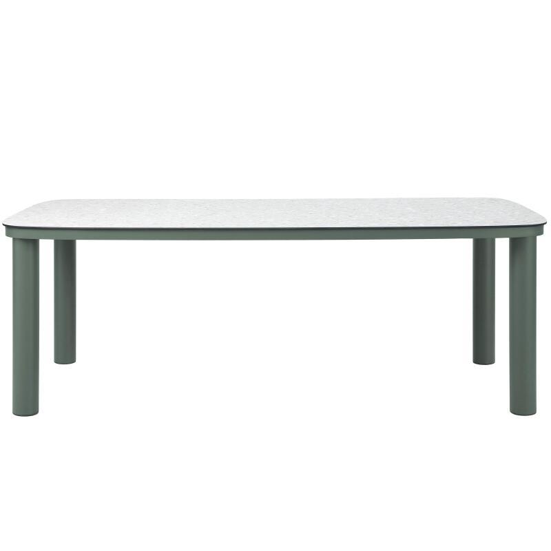 Table de jardin structure en aluminium 8 personnes 213x90 cm (4/7)