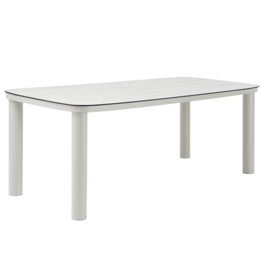 Table de jardin structure en aluminium 8 personnes 213x90 cm