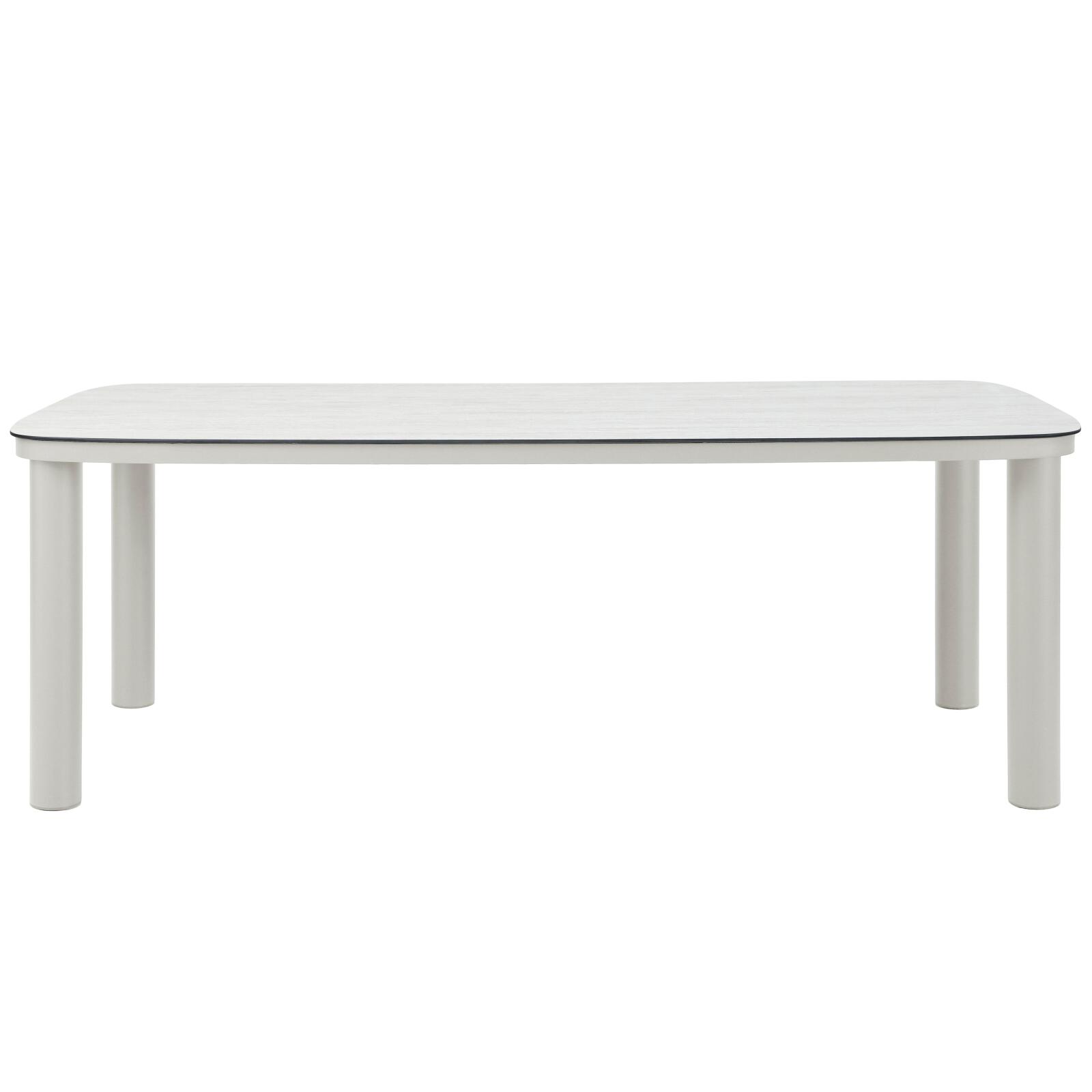 Table de jardin structure en aluminium 8 personnes 213x90 cm