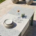 Table de jardin structure en aluminium 8 personnes 213x90 cm