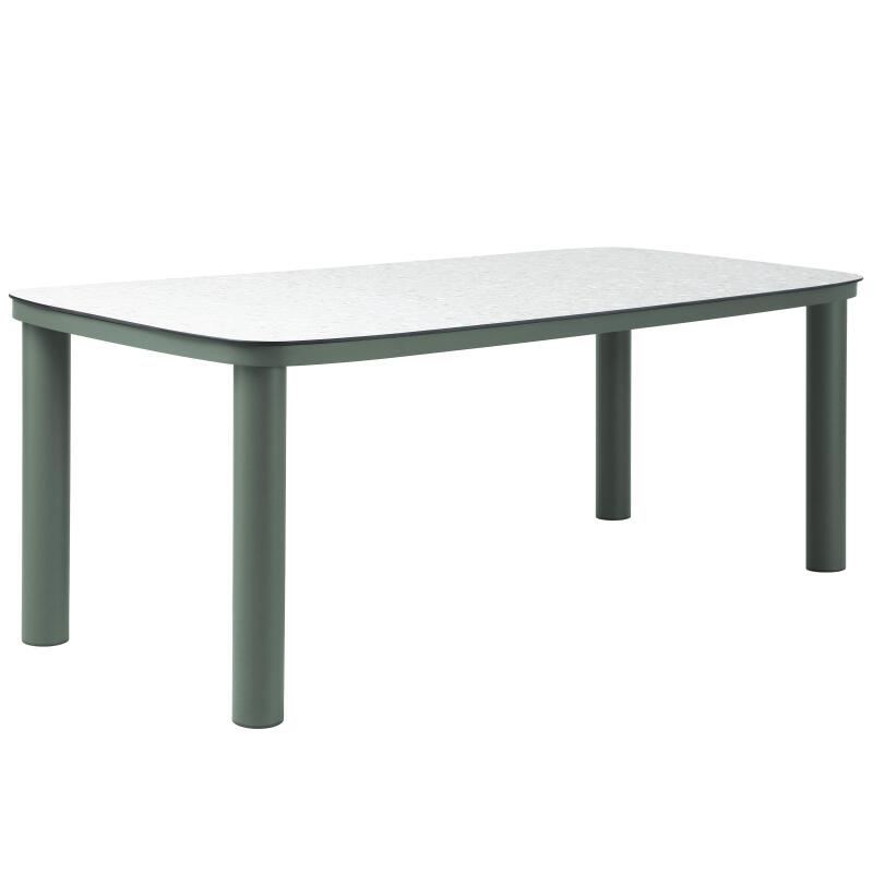 Table de jardin structure en aluminium 8 personnes 213x90 cm et 8 chaises en textilène (5/7)