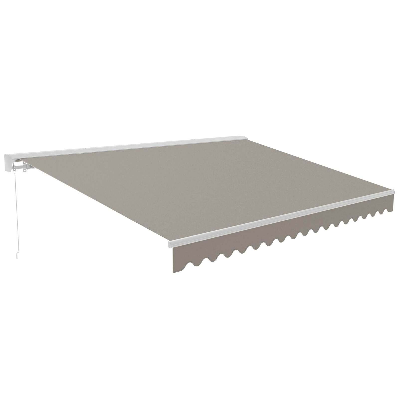 Store banne manuel avec coffre semi-intégral 2,50x2 m