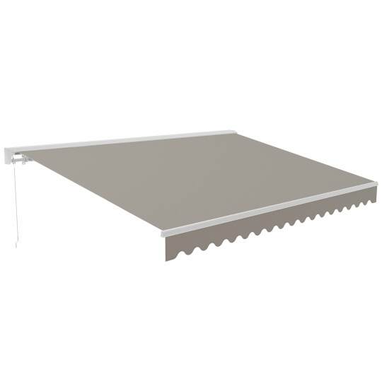 Store banne manuel avec coffre semi-intégral 2,50x2 m | Oviala